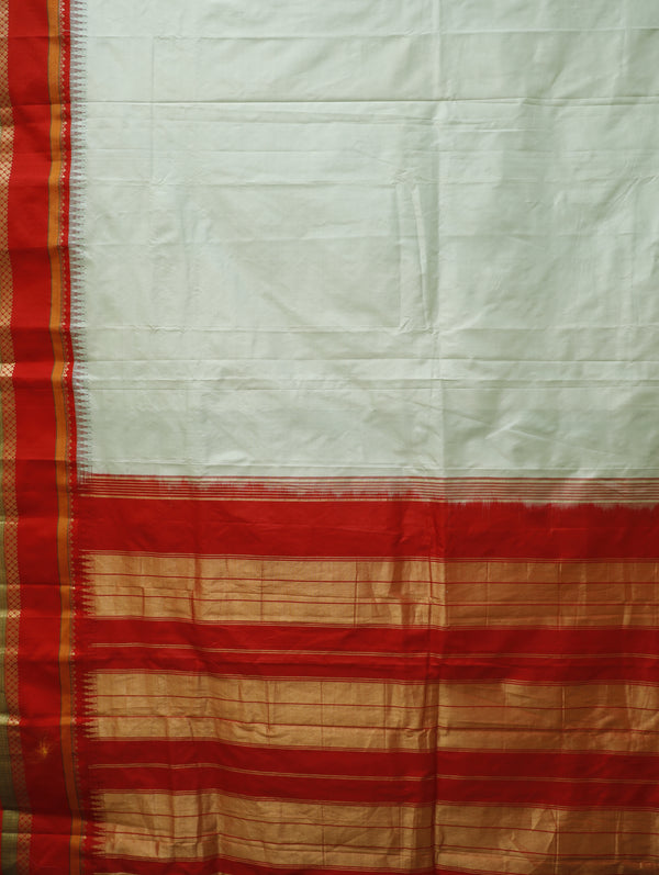 Kanjeevaram silk saree - Mint green