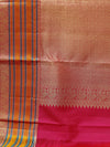 Kanjeevaram silk saree - Orangish Pink