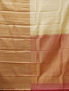 Kanjeevaram silk saree - Cream with gold