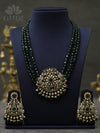 Kundan Victorian Beads Necklace - Green