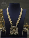 Victorian Beads Necklace -Layered Pearls with Lord Venkateshwara